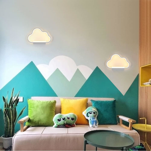 Led væglampe, hvid moderne led væglampe 20W, simpelt design Alu