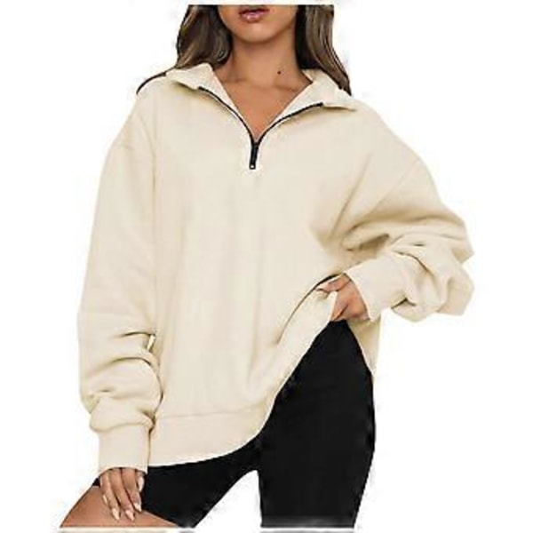 1 st Lös Sweatshirt utan Fickor--Aprikos-Inga Fickor (stil1954)