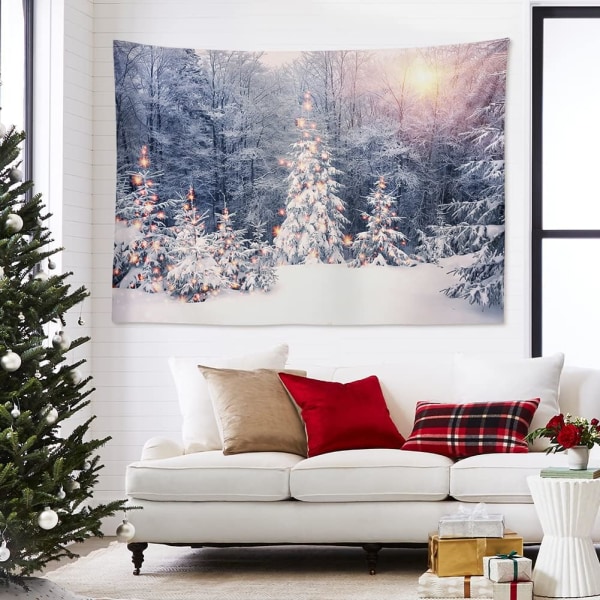 1 stk. 150 x 130 cm (Snetræ) Vægtapet Rum Dekoration Tapet