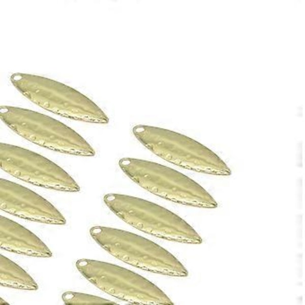 Fiskeskedar Spinner - Spinner Fiskespinnare Skedar för Betestillverkning Fiskeredskap DIY Fisketillbehör 20ST (GoldA) Gold A