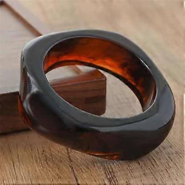 Färgglada Breda Armringar i Resin Geometriska Oregelbundna Armringar Breda Geometriska Armband Resin Textur Hand Smycken för Kvinnor 7