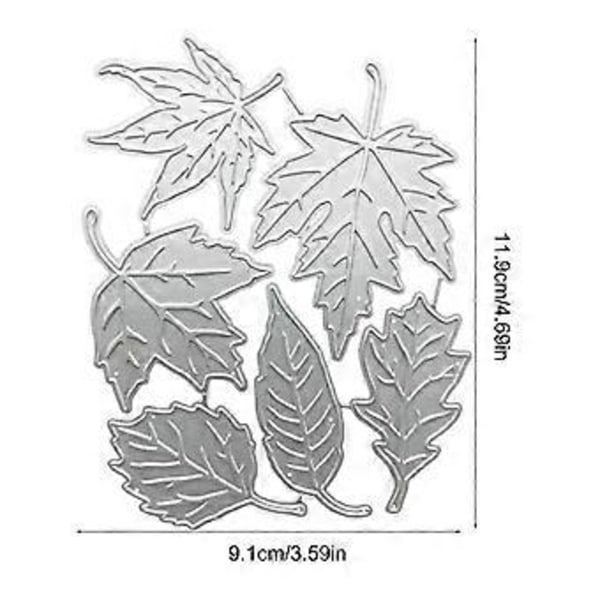 Blade Prægning Skærestencils Hule Blad Prægning Skærestencils Skabeloner til Fødselsdagskort Fremstilling DIY Scrapbooking
