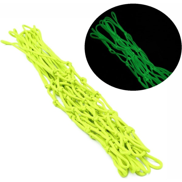 Fluorescerende basketballnett (45 cm), lysende basketballnett glød i