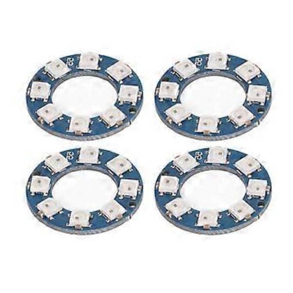 4 stk. LED Ring Lampe Board RGB Fuld Farve 8 stk. LED WS2812 5050 Chip til Dekoration