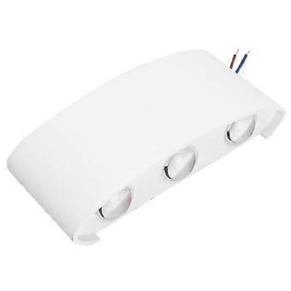 Indendørs Simpel RGB LED Væglampe til Soveværelse Gang 6W AC 85-265V Hvid