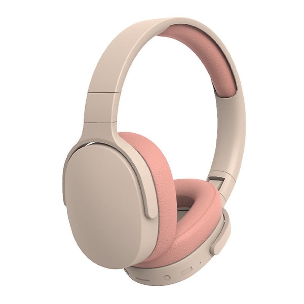 P2961 Bluetooth-hovedtelefoner til online læring børnemusik og sportsstøjreducerende øretelefoner.Khaki orange.