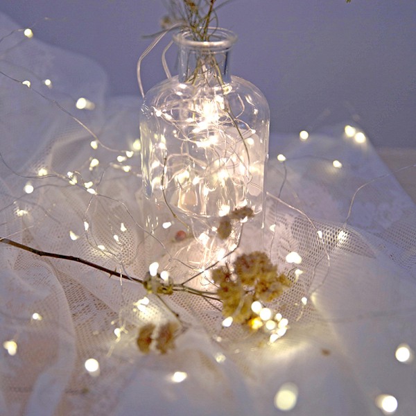 LED-lysslynge, dekorative LED-lys 20M/200 LED USB LED-lys