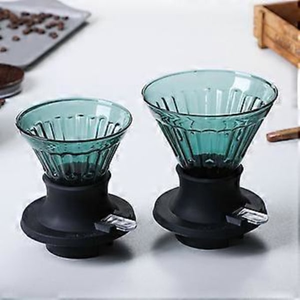 Kaffekanne i glass Kaffefilterkopp Bløtleggingsfilterkopp Filterpapir Kaffekanne Håndbrygget kaffeapparat Filter Smart kopp
