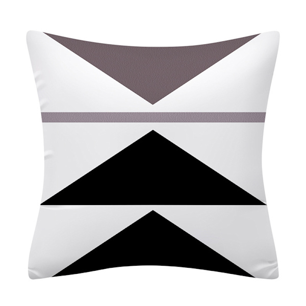 Sett med 4 dekorative putetrekk 45 x 45 cm - geometrisk mønster