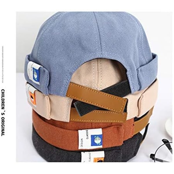 Bøttehatt Menn Docker Lue Dame Caps Ny Urban Stil Rullet Kant