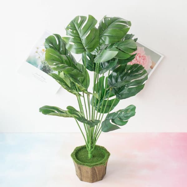 Kunstig Mini Monstera med 50 cm høy potte