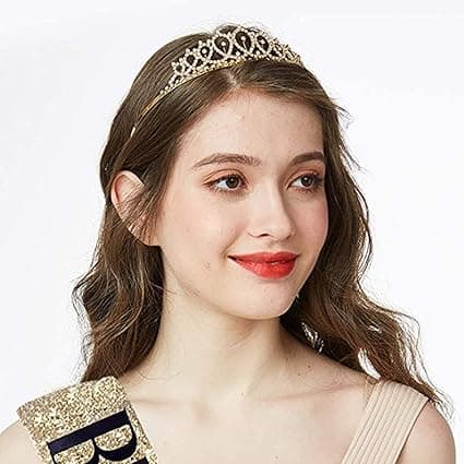 Bursdagsdronning Belte og Rhinestone Hårtilbehør Sett (G