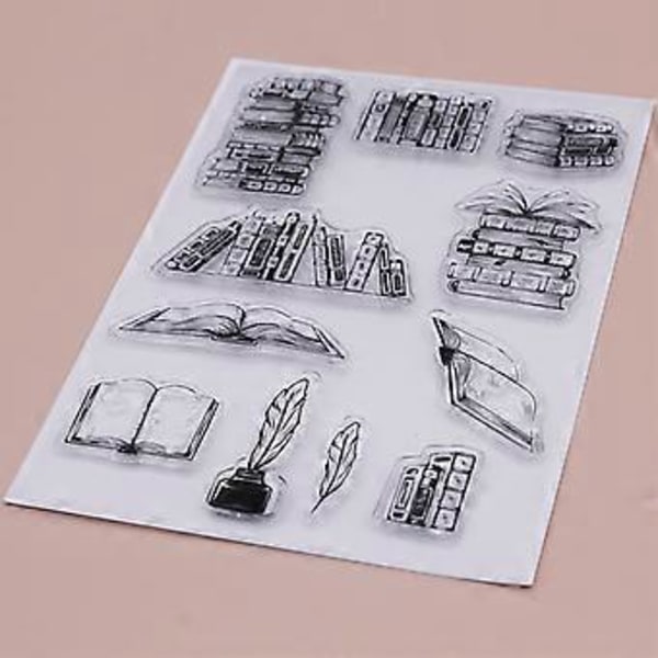 Gjennomsiktige klare stempler pregeform, DIY silikonform for kortlaging og scrapbooking
