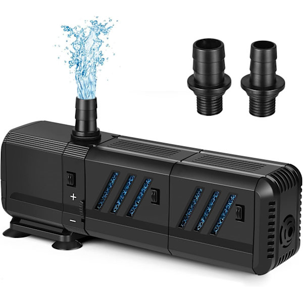 Akvarium Vandpumpe 1500L/H 15W Pumpe til Springvand Akvarium
