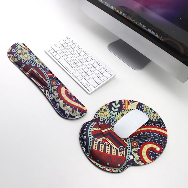 Tryckt modell, musmatta med handledsskydd, ergonomiskt handledsskydd,