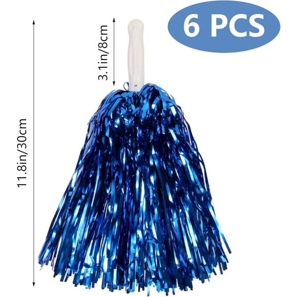 Rose Red Niuhong Cheer Leader Poms Shiny Metallic Cheer Ball Farb