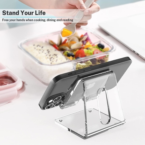 Acrylic Cell Phone Stand, Portable Phone Holder, Clear Phone Stan