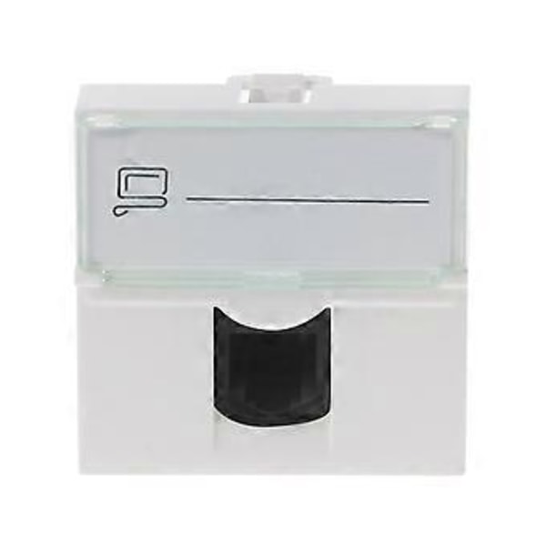 Cat6 RJ45 Keystone Jacks Slim Profil, Ethernet Vägguttag Punch Down, Cat5e Keystone Modul Kontakt för Väggplatta A