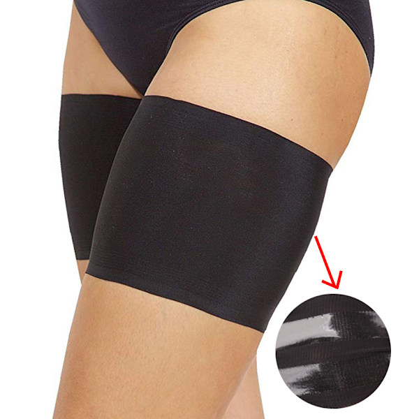 2PCS-D-Lårband halkfria elastiska silikonlårskydd