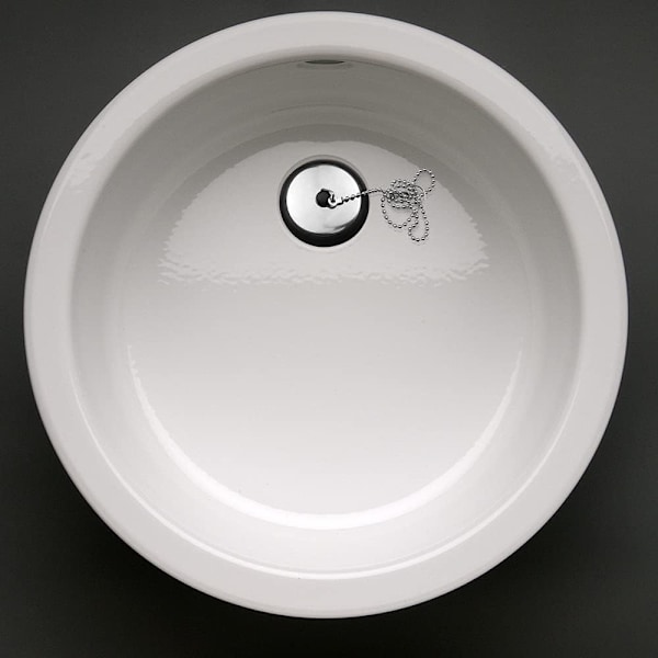 Sort - Sæt med 3 gummipropper til vask med kuglekæde 40mm/43mm/50m