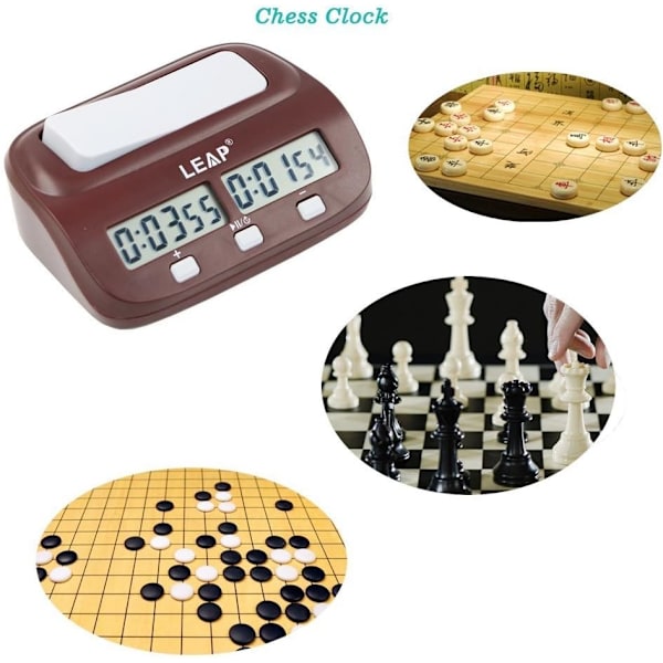 Multifunktionell display digital schacktimer klocka schackspel elektr
