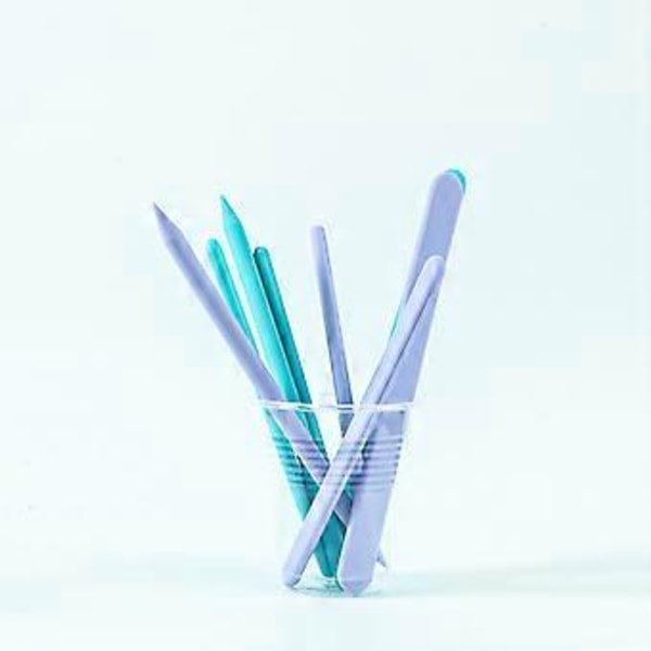 Rørepinde Genanvendelige Harpiks Lim Værktøjer til DIY Håndværk Smykkefremstilling Makeup Blanding Epoxy Flydende Maling Rørepind Blå Blue B