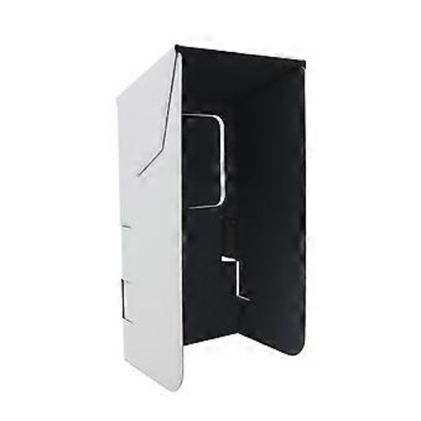 Justerbar Foldbar Telefonhætte Magnetisk Læderhætte Solskærm Mobiltelefon Visirer Justerbar Foldbar Solblokerende Hætte grå grey