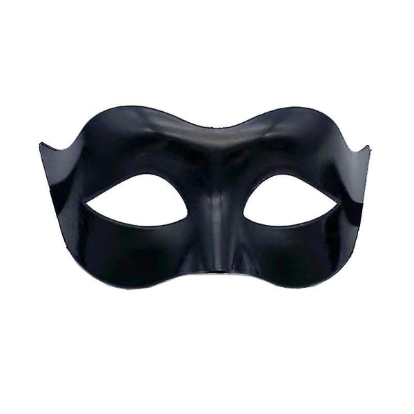Svart matt klassisk venetiansk mask, maskerad, burlesk boll..