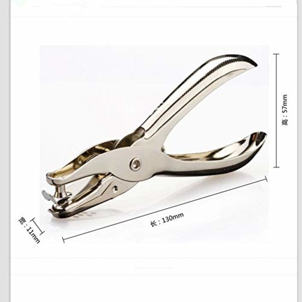3 mm metallisk 1-hålsstans för pappershantverk, gratulationskort, scrapbooking