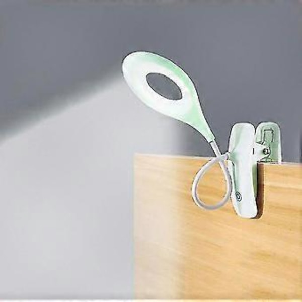 Justerbar Clip-On USB LED Skrivebordslampe med Dæmpbar Lysstyrke for Øjenkomfort