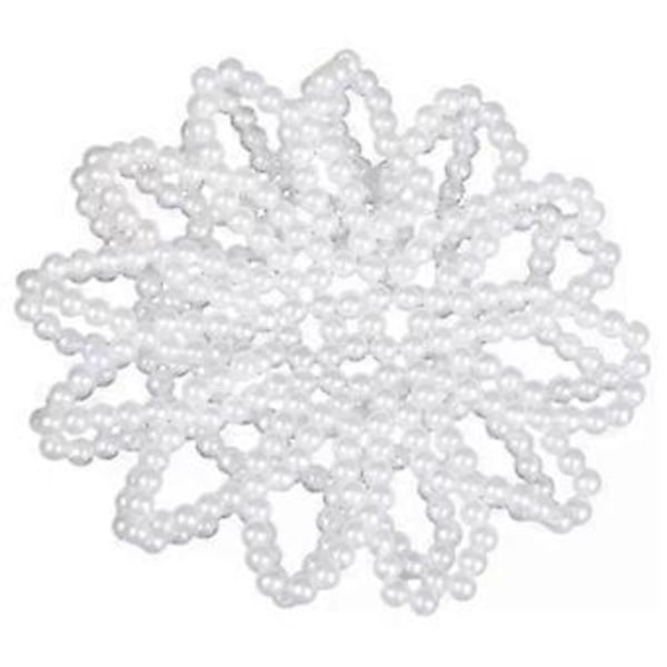 Komfortabel Perle Hår Wrap Hæklet Håndlavet Hår Snood Event Hårpynt Forbedrer Samlet Elegance