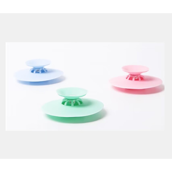 Hår Catcher & Avloppsplugg, 2 i 1 Diskhoavloppsskydd, Flex Silikon Sil för Dusch/Badkar/Badkar/Golvavlopp/Kökssink (3-pack)