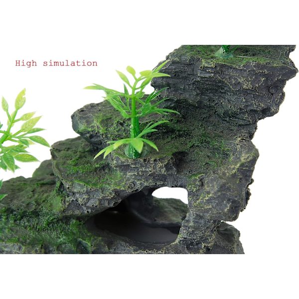 Miniatyr akvarium Mountain View sten ornament, bryotree CAVE LA