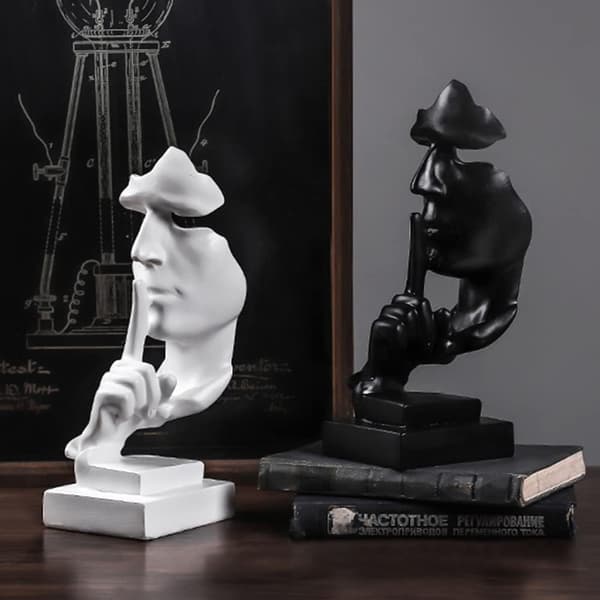 Stillhet er gull, Dekorative figurer, Moderne stuedekor