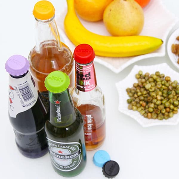 12 Pakning Silikonpropper for Øloppbevaring Gjenbrukbar Silikonpropp