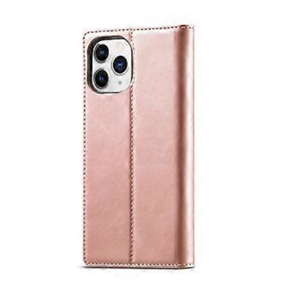 LC.IMEEKE Magnetiskt PU + TPU-fodral för iPhone 13 Pro Rose Gold
