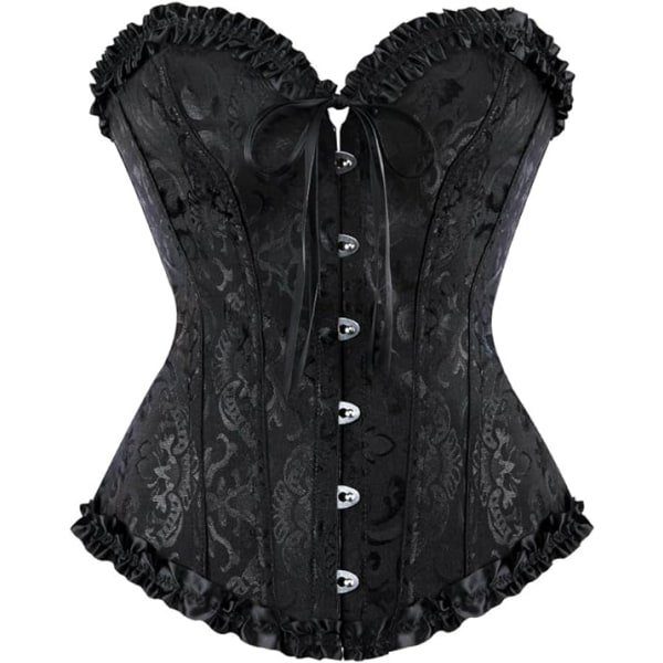 Kvinders Snørebånd Boned Overbust Korset Bustier Lingerie Bodyshape