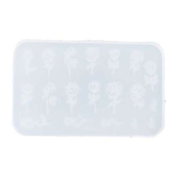 3D Neglekunstform med forskellige mønstre Skabelon Udskærings Sticker Stencil Værktøj Forme til Negleentusiaster og Saloner 14