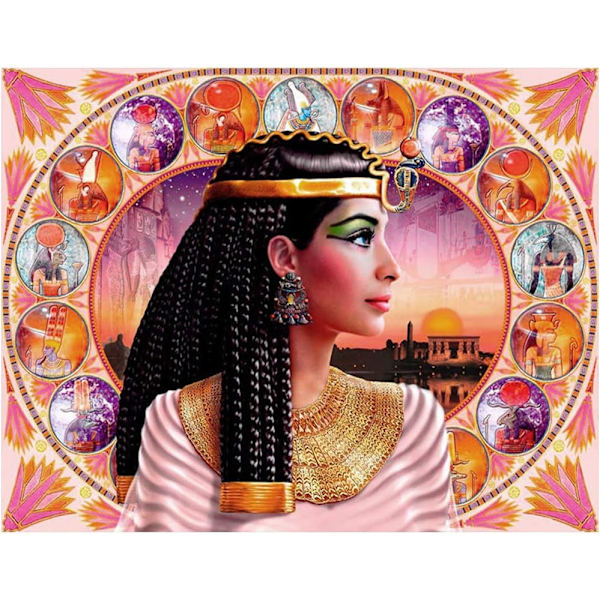 Firkant Diamantmaleri efter nummer Cleopatra DIY 5D Fuld Drill Squ