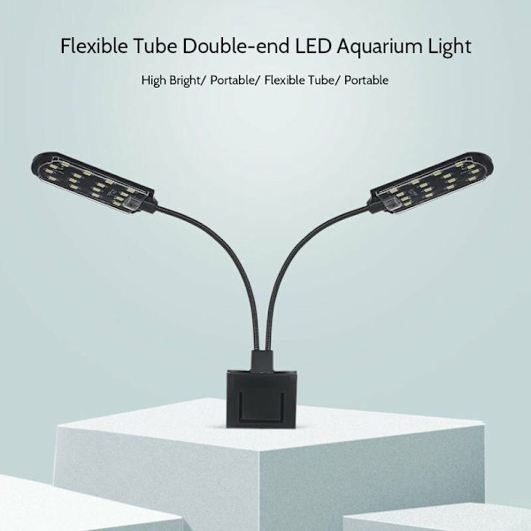 Akvarium klipslampe, vandtæt LED-lys standlys, 220V, lys f