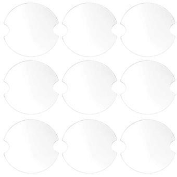 100 stk. Plastik Ring Display Holder Ark Runde Ring Smykkestativ Organisatorer