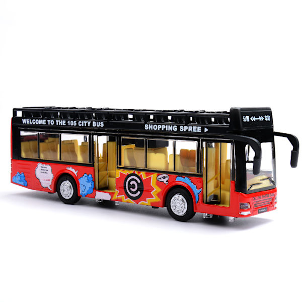 Ny hållbar bärnstensfärg för skolbuss, buss, buss, riktig metall sim