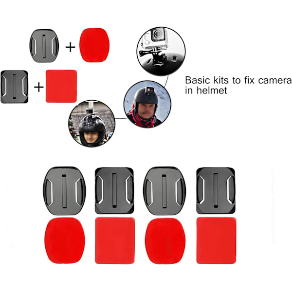 Asennussarja 12 x kiinnikettä ja 12 x liimakiinnikettä