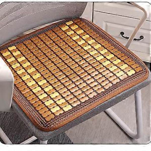 Trä Cool Sittdyna Matta Fyrkantig Stol Kudde Naturlig Andningsbar Sommarmatta för Bilsäten Soffa och Kontorsstolar Stil 10 Style 10 45cm