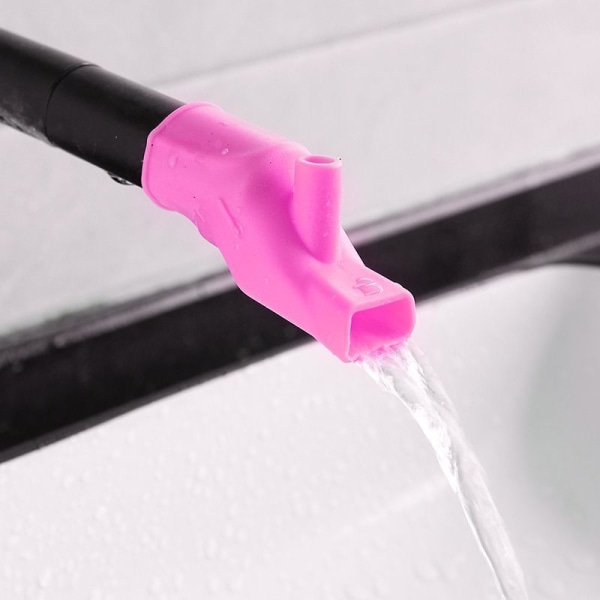 Pink, faucet extender for children's faucets Silicone faucet exte