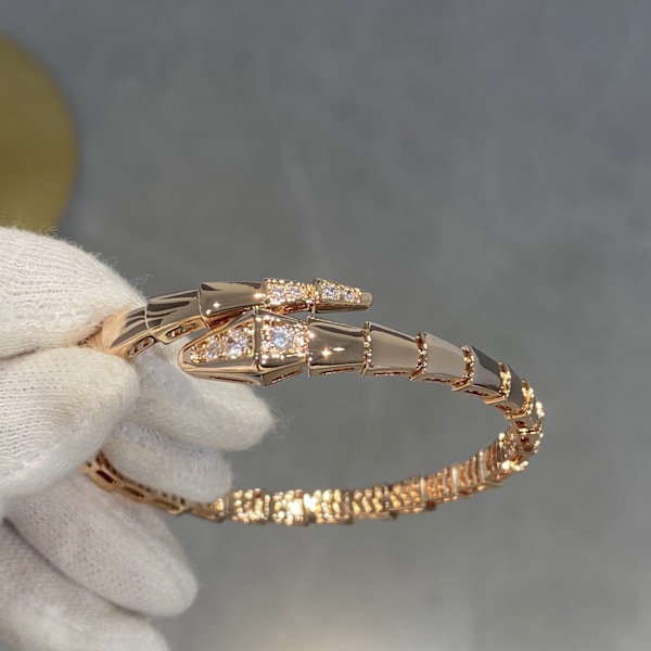 Högkvalitativt populärt armband i sterling silver för damer, orm, Europa