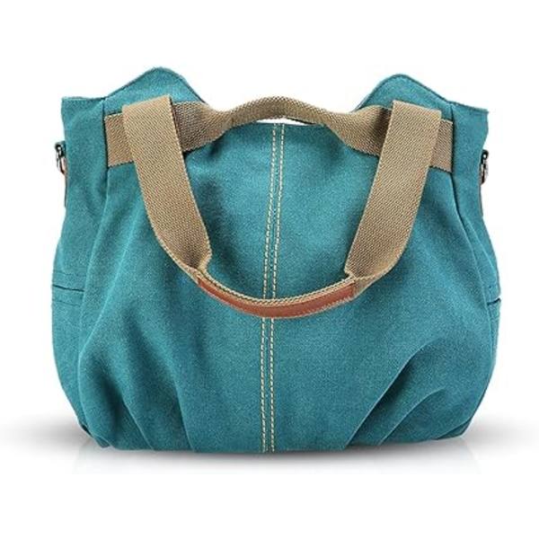 Dam Canvas Handväska Crossbody Väska Dam Axelväska Dam