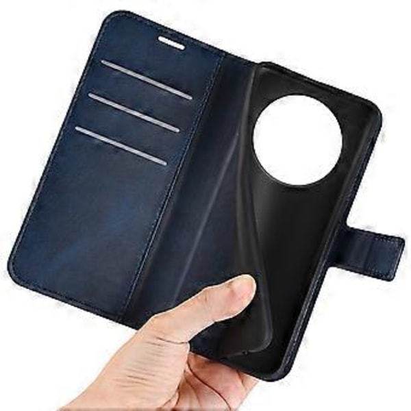 PU læder etui med magnetisk lukning og pung til Xiaomi Redmi A3/Poco C61 4G Style E