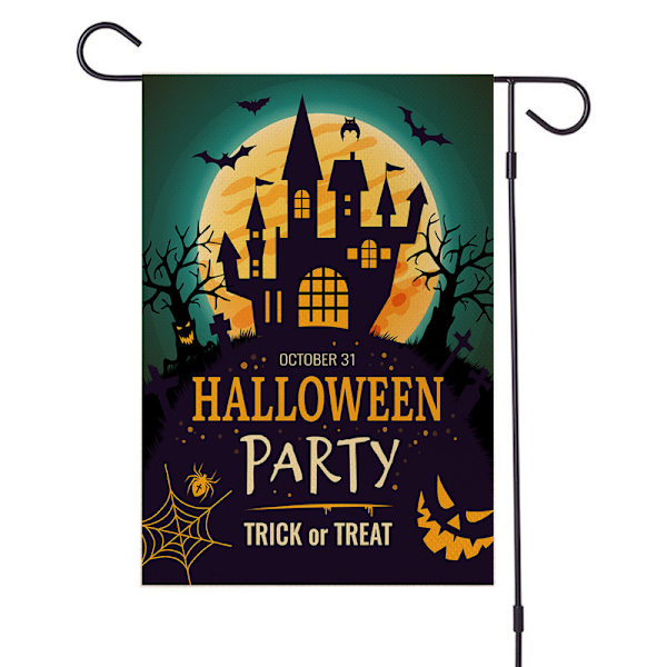 2 stk. Halloween haveflag, Happy Halloween haveflag,