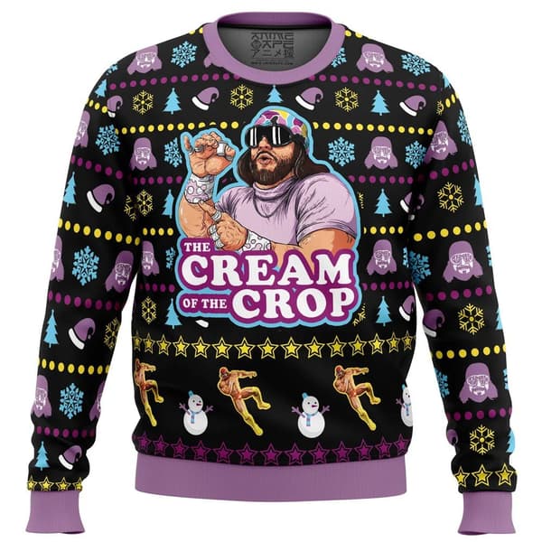 Julesweater, 3D Digital Print Crewneck Pullover - K48 - Størrelse L L